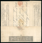 Stamp of Great Britain » 1840 Mulreadys & Caricatures 1840 (May 11) 1d Mulready lettersheet, stereo A64, sent locally in London,