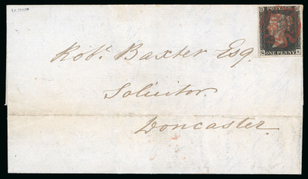 Stamp of Great Britain » 1840 1d Black and 1d Red plates 1a to 11 1840 (Nov 8) entire from Norwich to Lancaster with 1840 1d black pl.6 QK
