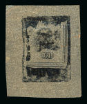 Stamp of Australia » Tasmania Tasmania - 1892 £1 the two original matrices in negative