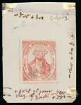 Stamp of United States » Postmasters' Provisionals USA - New York City - 1842 City Despatch Post 3c, trio of clichés on celluloid