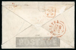 Stamp of Great Britain » 1840 Mulreadys & Caricatures 1840 (May 22) 1d Mulready envelope, stereo A167, sent from Bristol to Liverpool