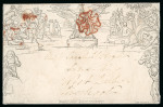 Stamp of Great Britain » 1840 Mulreadys & Caricatures 1840 (May 22) 1d Mulready envelope, stereo A167, sent from Bristol to Liverpool