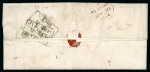Stamp of Great Britain » 1840 1d Black and 1d Red plates 1a to 11 1841 (Apr 10) O.H.M.S entire letter from Glasgow to