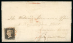 Stamp of Great Britain » 1840 1d Black and 1d Red plates 1a to 11 1840 (May 24 used on the 3rd Sunday) entire letter