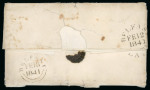 Stamp of Great Britain » 1840 1d Black and 1d Red plates 1a to 11 1841 (Feb 12) Valentine entire from Belfast to Ballyclare, bearing 1840 1d black GD