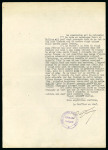 Stamp of Large Lots and Collections THE FAMOUS DOCUMENT  WHICH MADE SPERATI  WORLDWIDE FAME