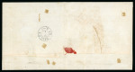 Stamp of Brazil » 1866-83 Dom Pedro » 1876 Roulette "Black Beard" Issue 1876, 200r black, two singles and strip on large cover