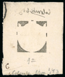 Stamp of Switzerland / Schweiz » Kantonalmarken » Basel Switzerland, Canton Basel - 1845 "Basel Dove" 2 1/2rp, the delightful group of ten