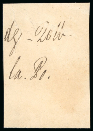 Stamp of Great Britain » Line Engraved Essays, Plate Proofs, Colour Trials and Reprints 1840 Paper and Gum Trials, two Pieces of  paper marked