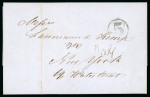 Stamp of Venezuela » Maritime Postal History 1863 (Mar 28) Entire letter sent from Maracaibo to