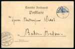 Stamp of Germany » German Colonies » Cameroon 1898, Germany 20pf blue bisected tied "Kamerun 3.10.98"