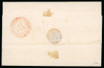 Stamp of Venezuela » Maritime Postal History 1845 (Feb) Wrapper sent from La Guaira to Madrid, endorsed