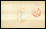 Stamp of Venezuela » Maritime Postal History 1852 Wrapper sent from La Guaira to Cadiz, endorsed
