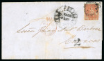 Stamp of Venezuela » Maritime Postal History » Incoming Mail 1855 (Nov 25) Wrapper sent from Trinidad to Caracas