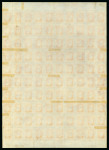 Stamp of Brazil » 1866-83 Dom Pedro » 1877-78 Roulette "White Beard" Issue 1877, 10r vermilion, the astonishing half sheet of 100