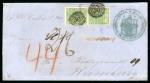 Stamp of Venezuela » St Thomas-La Guaira-Puerto Cabello - Robert Todd Issues 1864, Cover sent from Puerto Cabello to Hamburg franked