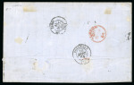 Stamp of Venezuela » St Thomas-La Guaira-Puerto Cabello - Robert Todd Issues 1864, Cover sent from Caracas to Bordeaux, franked