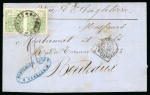Stamp of Venezuela » St Thomas-La Guaira-Puerto Cabello - Robert Todd Issues 1864, Cover sent from Caracas to Bordeaux, franked