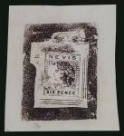 Stamp of St. Kitts-Nevis » Nevis St. Kitts-Nevis - 1880 6d Victoria issue, a previously