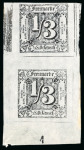 Stamp of German States » Thurn and Taxis German States, Thurn and Taxis - 1851-52 1/3sgr, the assembly of 14 items