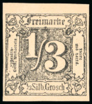 Stamp of German States » Thurn and Taxis German States, Thurn and Taxis - 1851-52 1/3sgr, the assembly of 14 items