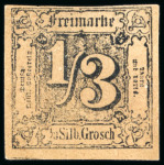Stamp of German States » Thurn and Taxis German States, Thurn and Taxis - 1858 1/3sgr, very