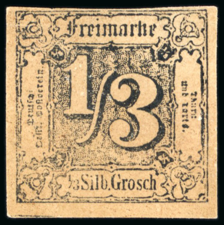 Stamp of German States » Thurn and Taxis German States, Thurn and Taxis - 1858 1/3sgr, very