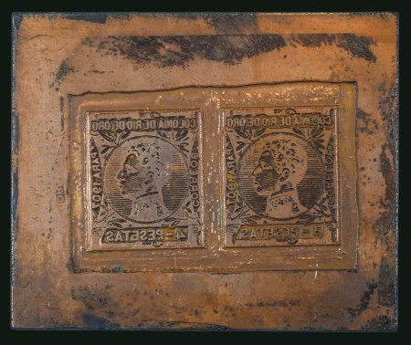 Stamp of Spanish Colonies » Rio de Oro Spanish Colonies, Río de Oro - 1907 4p, a unique copper