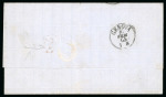 Stamp of Venezuela » St Thomas-La Guaira-Puerto Cabello - Robert Todd Issues 1865 (Jan 25), Cover sent from La Guaira to Genoa,