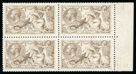 Stamp of Great Britain » King George V » 1913-19 Seahorse Issues 1915 De La Rue 2/6d. Chrome (very pale sepia brown),