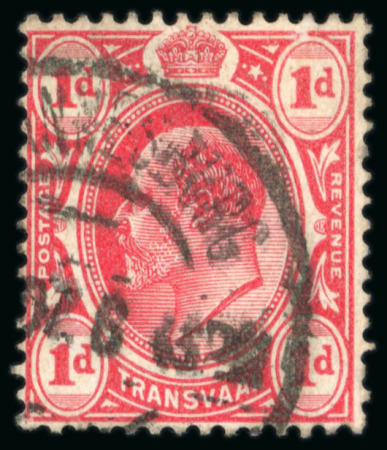 Stamp of South Africa » Transvaal 1905-09 1d scarlet with error wmk cabled anchor (Cape of Good Hope type)