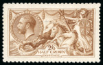 Stamp of Great Britain » King George V » 1913-19 Seahorse Issues 1915 De La Rue 2/6d. Cinnamon brown, mint mint Nh,