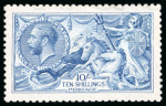 Stamp of Great Britain » King George V » 1913-19 Seahorse Issues 1915 De La Rue 10/- bright "Cambridge" blue; a fine