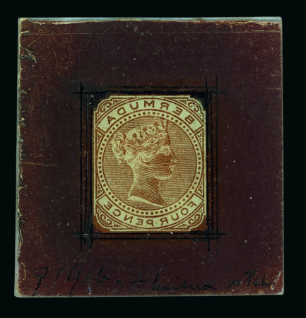 Stamp of Bermuda Bermuda - 1883 issue, group of seven items including