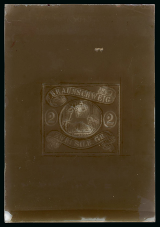 Stamp of German States » Brunswick German States, Brunswick - Group of 17 items 4 glass