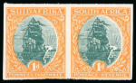 Stamp of South Africa » Union & Republic of South Africa 1926 1d and 6d plate proof colour trials