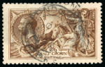 Stamp of Great Britain » King George V » 1913-19 Seahorse Issues 1915 De La Rue 2/6d. very deep brown; fine used . Cert