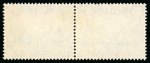 Stamp of South Africa » Union & Republic of South Africa 1930-44, 2d Blue & Violet with "airship flaw" variety in mint h.r. se-tenant pair