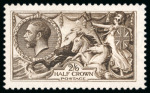 Stamp of Great Britain » King George V » 1913-19 Seahorse Issues 1913 Waterlow 2/6d. deep sepia "Vandyke" Brown, unused