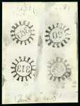 Stamp of German States » Bavaria German States, Bavaria - 1849 Issue 1k, Group of 107