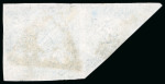 Stamp of South Africa » Cape of Good Hope 1855-63, 6d slate-lilac on slightly bluish paper in used strip of three