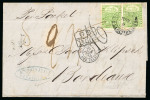 Stamp of Venezuela » St Thomas-La Guaira-Puerto Cabello - Robert Todd Issues 1865, Cover sent from Caracas to Bordeaux, franked