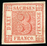 Stamp of German States » Saxony German States, Saxony - 1850 Issue 3pf, Group of 79
