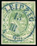 Stamp of German States » Saxony German States, Saxony - 1850 Issue 3pf, Group of 79