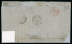 Stamp of Venezuela » St Thomas-La Guaira-Puerto Cabello - Robert Todd Issues 1866, Letter forwarded from Caracas via La Guaira sent