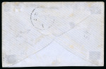 Stamp of Venezuela » St Thomas-La Guaira-Puerto Cabello - Robert Todd Issues 1867, Small envelope from Caracas sent to St Thomas