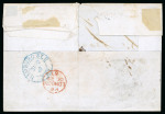 Stamp of Venezuela » St Thomas-La Guaira-Puerto Cabello - Robert Todd Issues 1867 (Oct 8), Part wrapper sent from Caracas to Hamburg