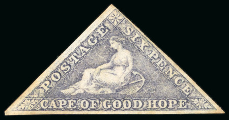 Stamp of South Africa » Cape of Good Hope 1855-63 6d slate-purple unused, close to very good margins