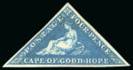 Stamp of South Africa » Cape of Good Hope 1855-63 4d blue unused, fine to good margins