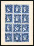 Stamp of Mauritius » 1859 Sherwin Issue (SG 40) 1859 1d. and 2d. complete panes of 12 reprints, the